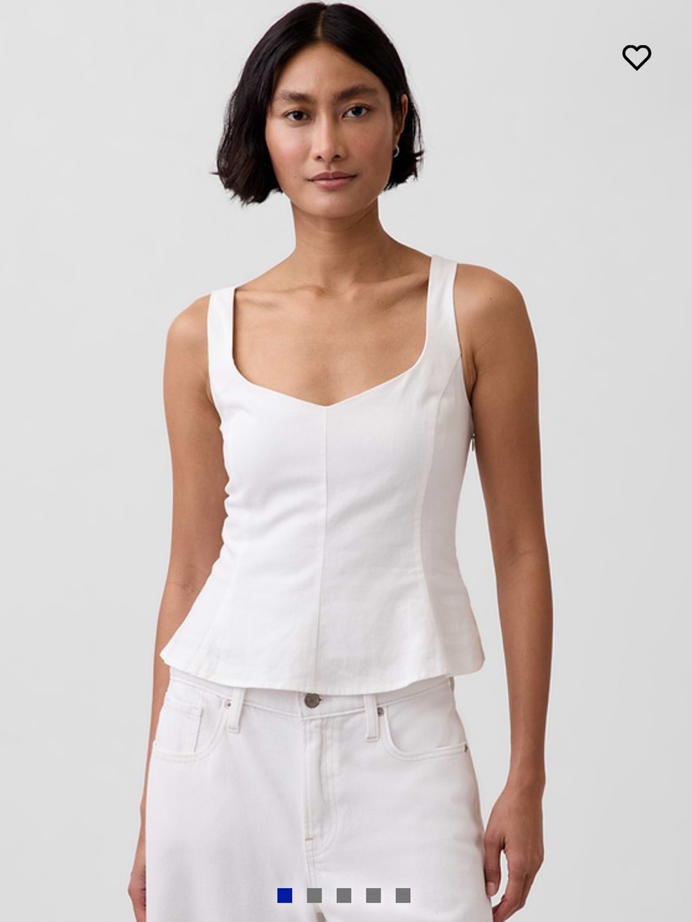 GAP Linen Peplum Top